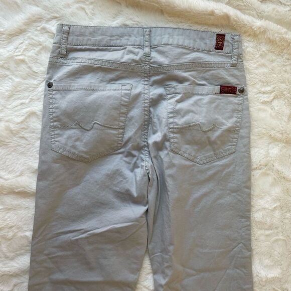 7 For All Mankind Hi Rise Gray Skinny Jeans - Girls 10 - Picture 2 of 8